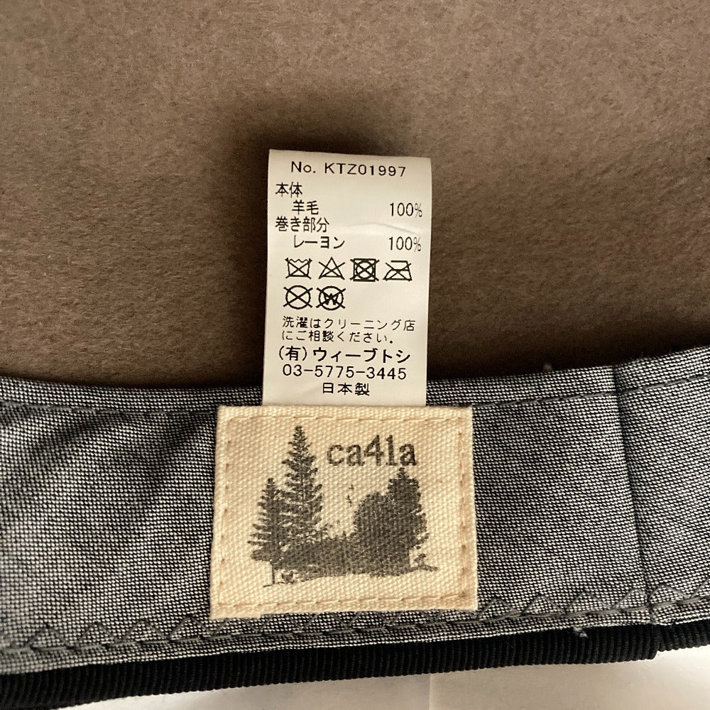 カシラ リボンウールジョッキーキャップ