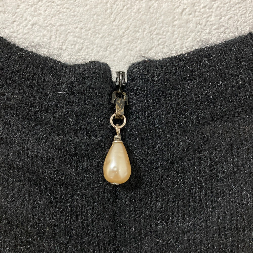 シャネル フェイクパール モヘアカシミヤニットワンピース