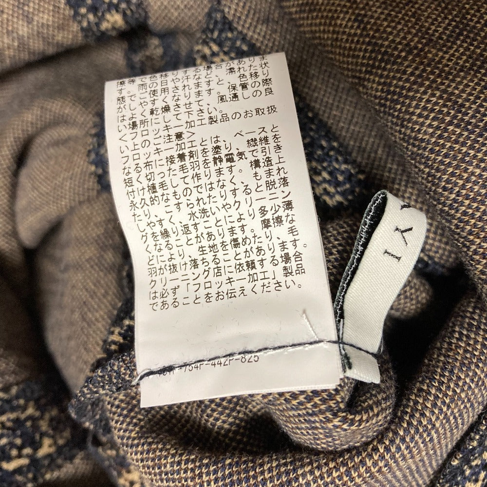 アナイ フロッキーチェックジャージーワンピース