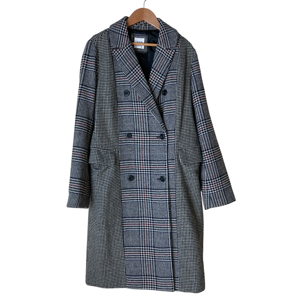 ギャップ MIXEDPLAID COAT ウールブレンドコート