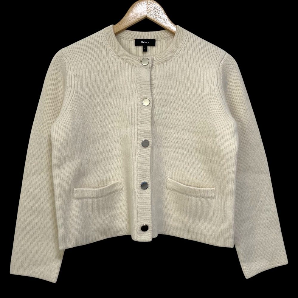 セオリー FELTED WOOL CASH CLASSIC ニットジャケット ウールカーディガン