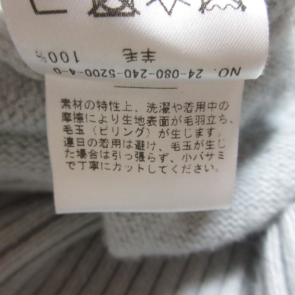 ノーブル Super160sダブルリブクルーニット