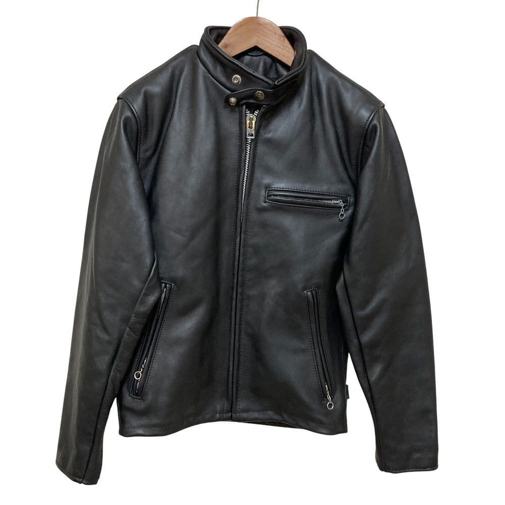 ショット 641レザーシングルライダースジャケットライナー付き