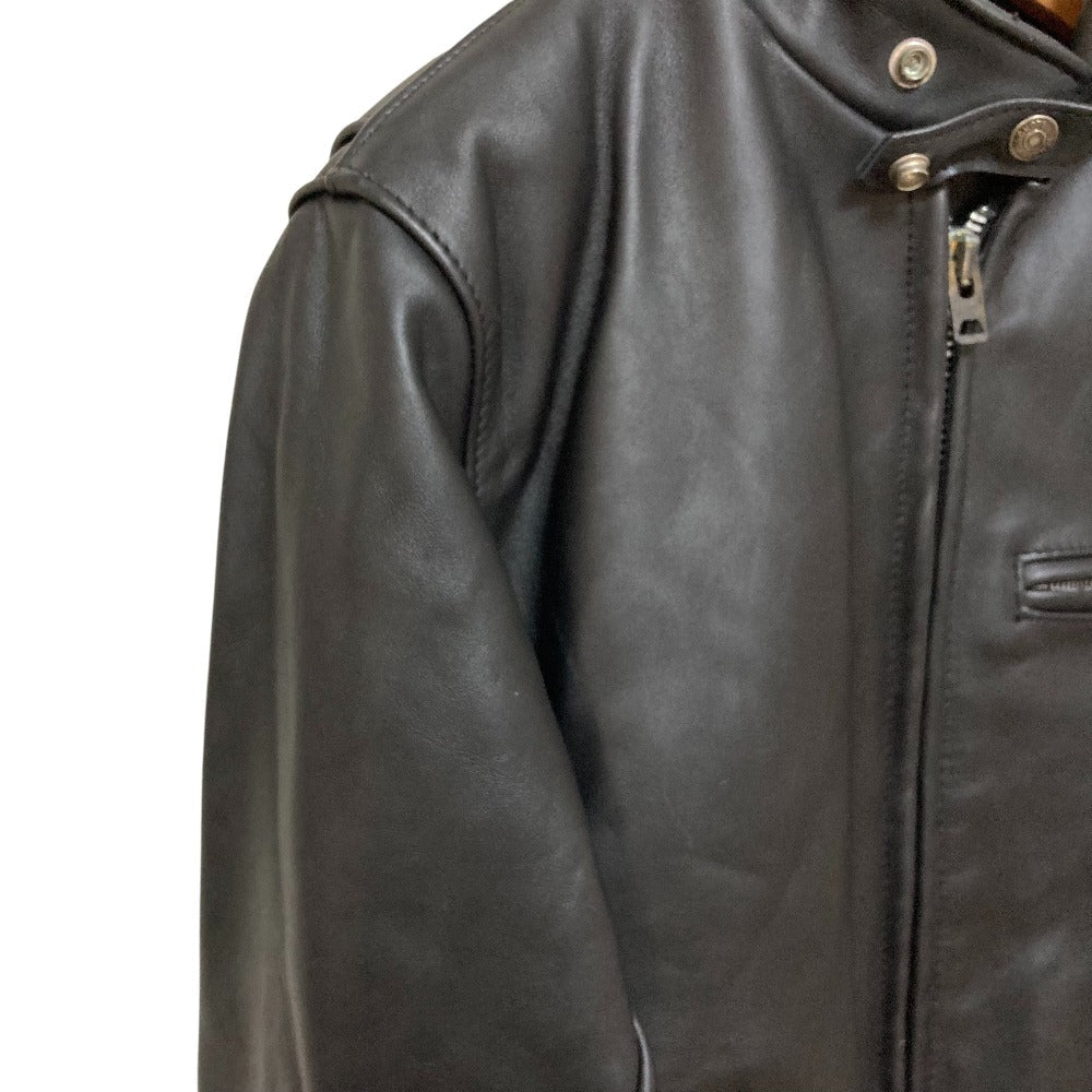 ショット 641レザーシングルライダースジャケットライナー付き