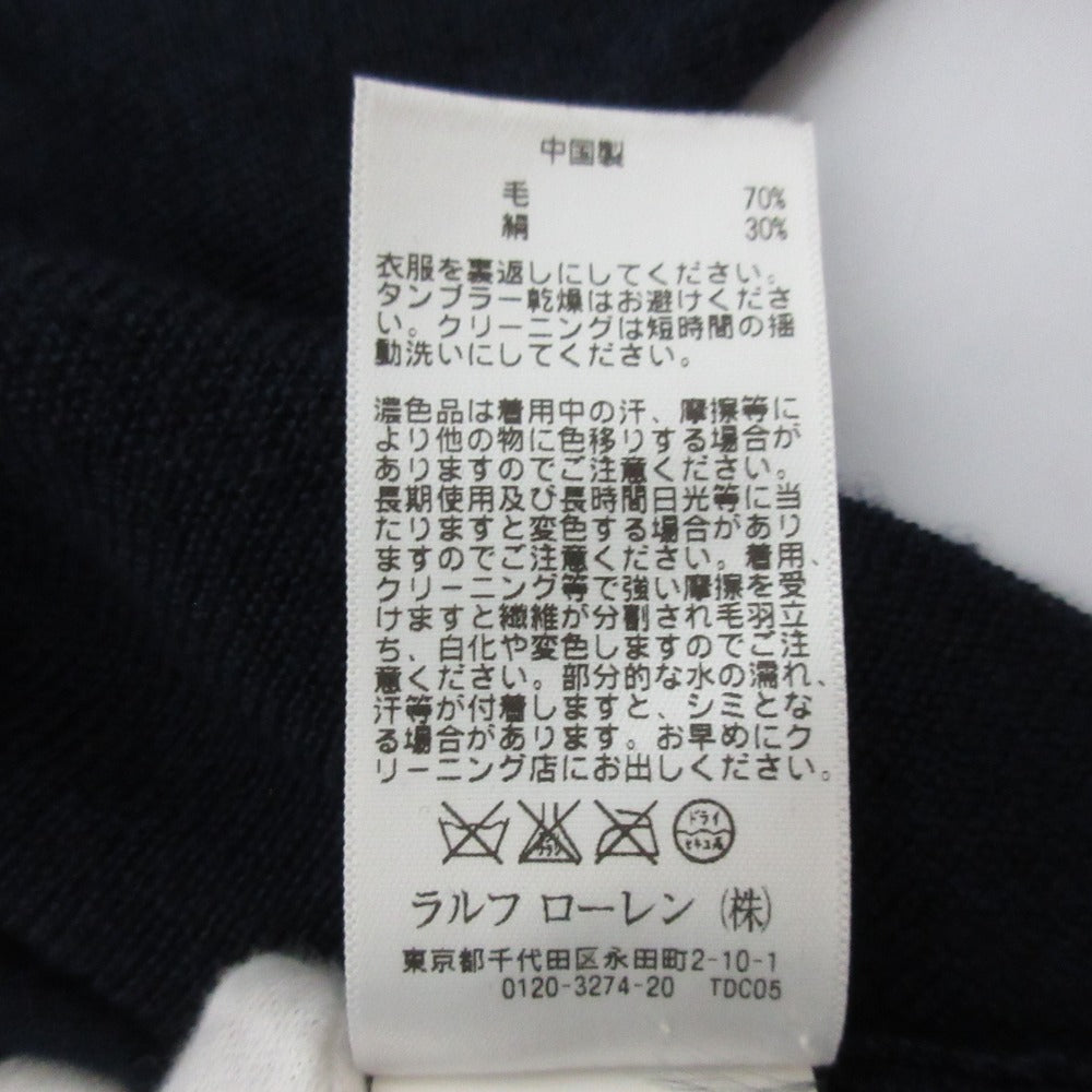 ラルフローレン ブラックレーベル カシミヤシルク半袖ニット