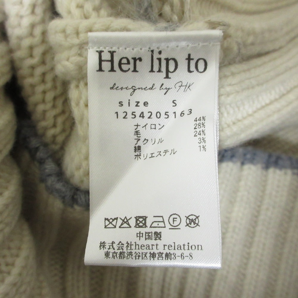 ハーリップトゥ Heart Fair Isle Knit ミニワンピース