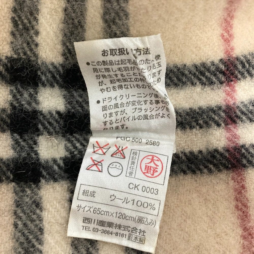 バーバリー ウールマフラー
