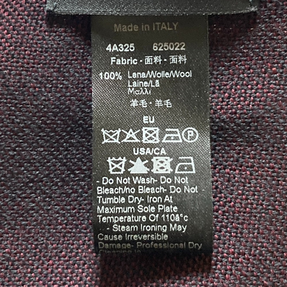 エンポリオアルマーニ ロゴインターシャ フリンジマフラー