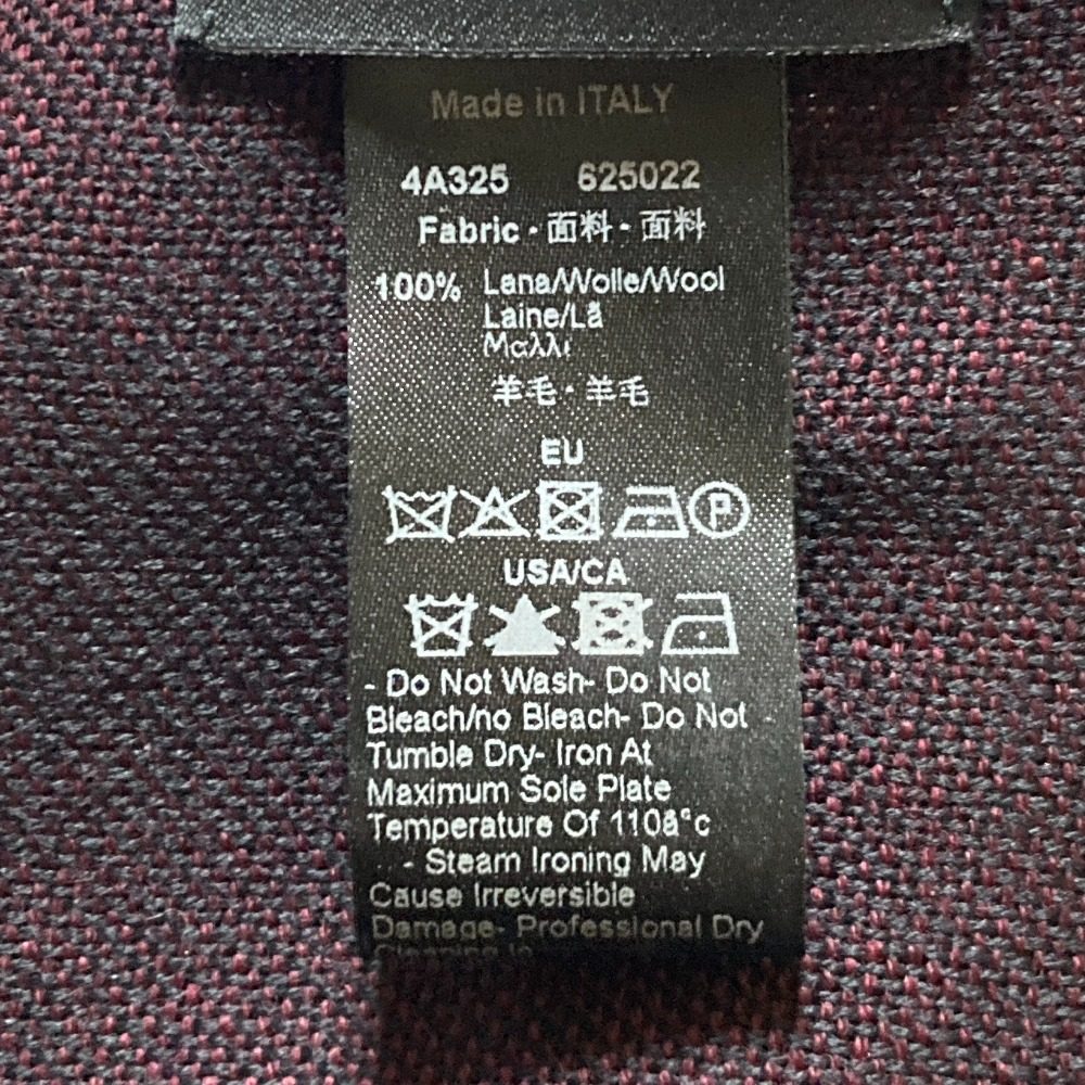 エンポリオアルマーニ ロゴインターシャ フリンジマフラー