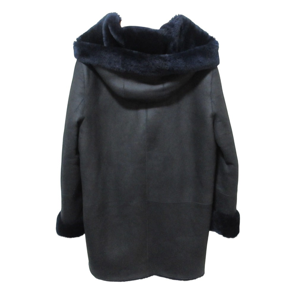 セオリー SILKY NAPPALAN CLAIRENE F ムートンリバーシブルコート