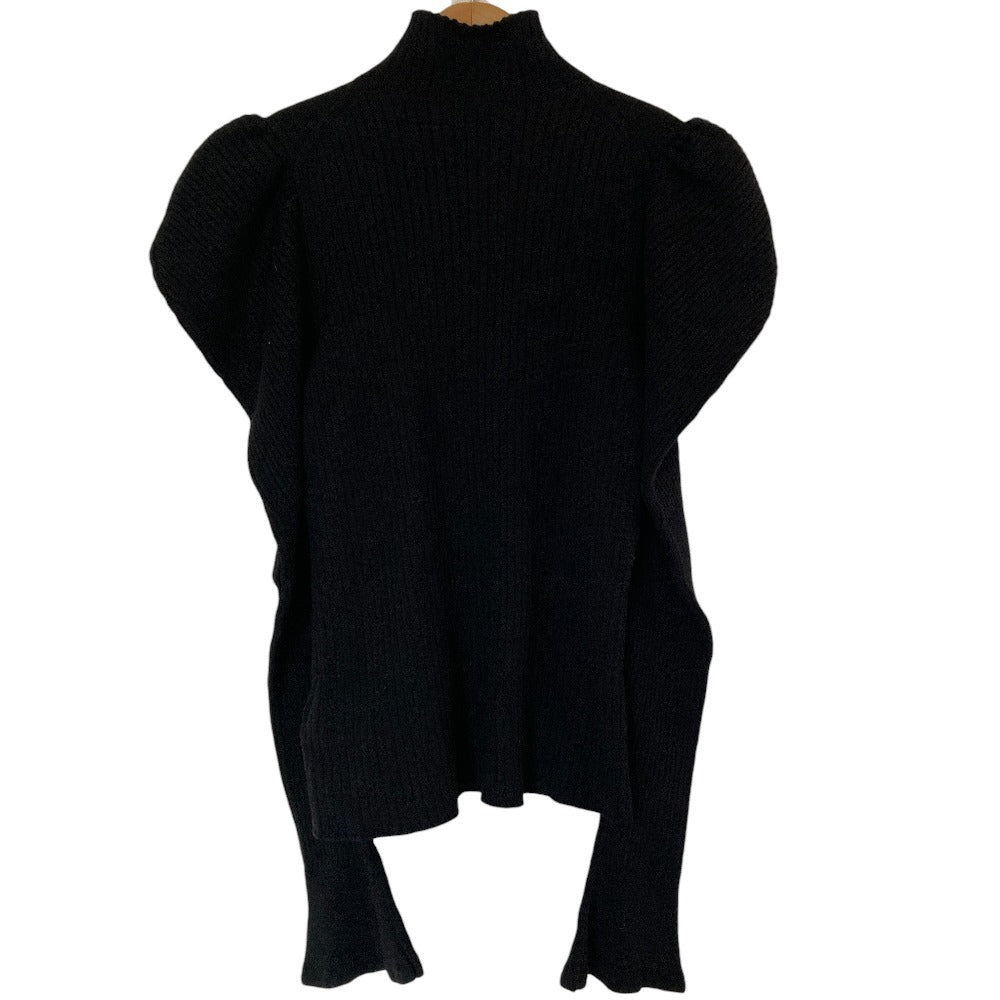 ハーリップトゥ Volume Sleeve Rib Knit ハイネックニットトップス
