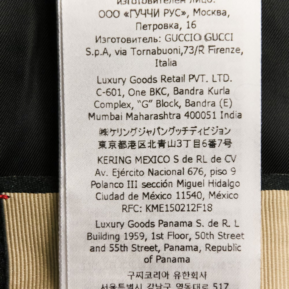 グッチ GGエンボス レザーボンバージャケット