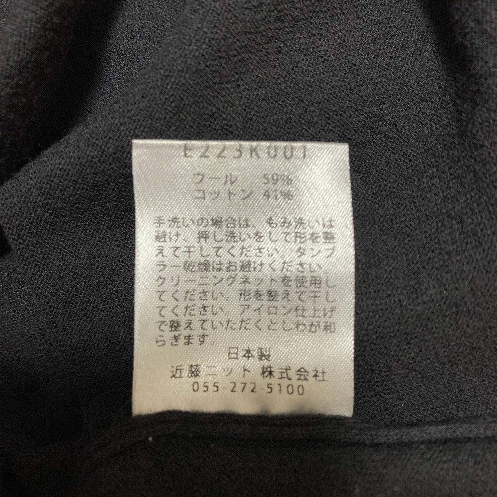 エヴァムエヴァ ウールコットンオーバーサイズボートネックニットプルオーバー