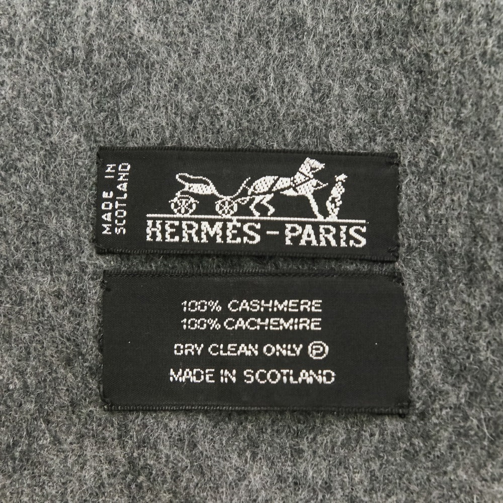 エルメス カシミア大判フリンジストール