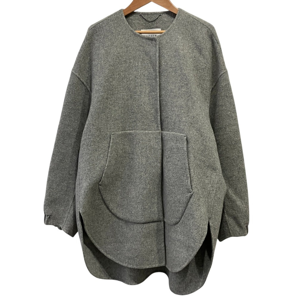 エッセンロートレアモン ノーカラーリバーコート