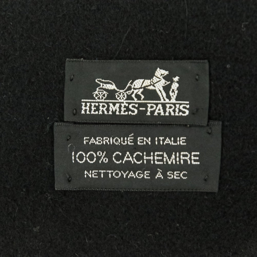 エルメス カシミアフリンジストール