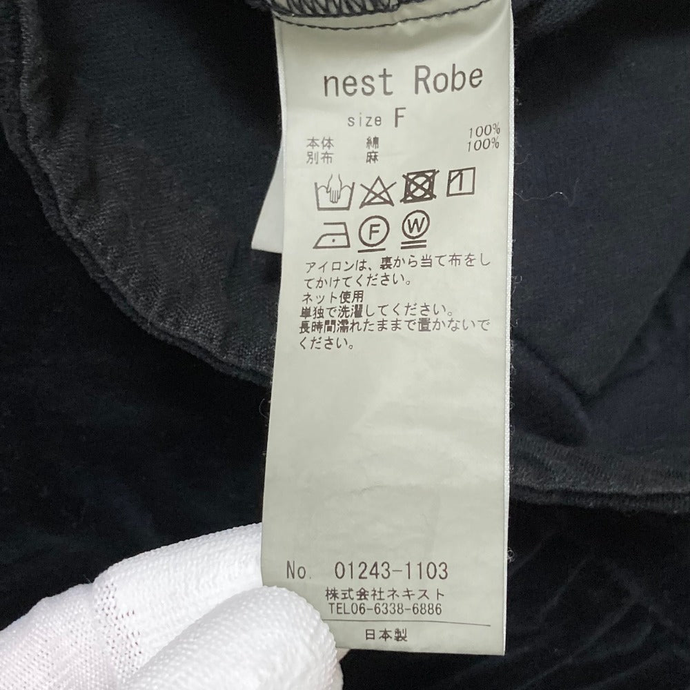ネストローブ コットンリネンベルベットジャケット