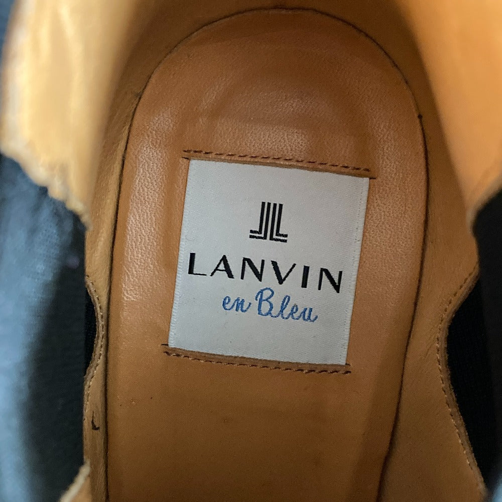 ランバン レザーショートブーツ