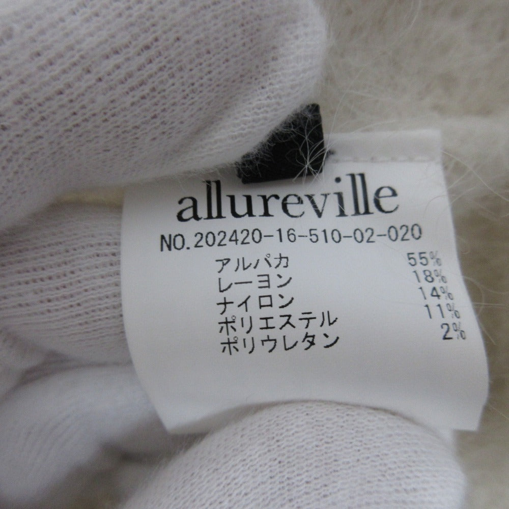 アルアバイル アルパカシャギープルオーバーニット