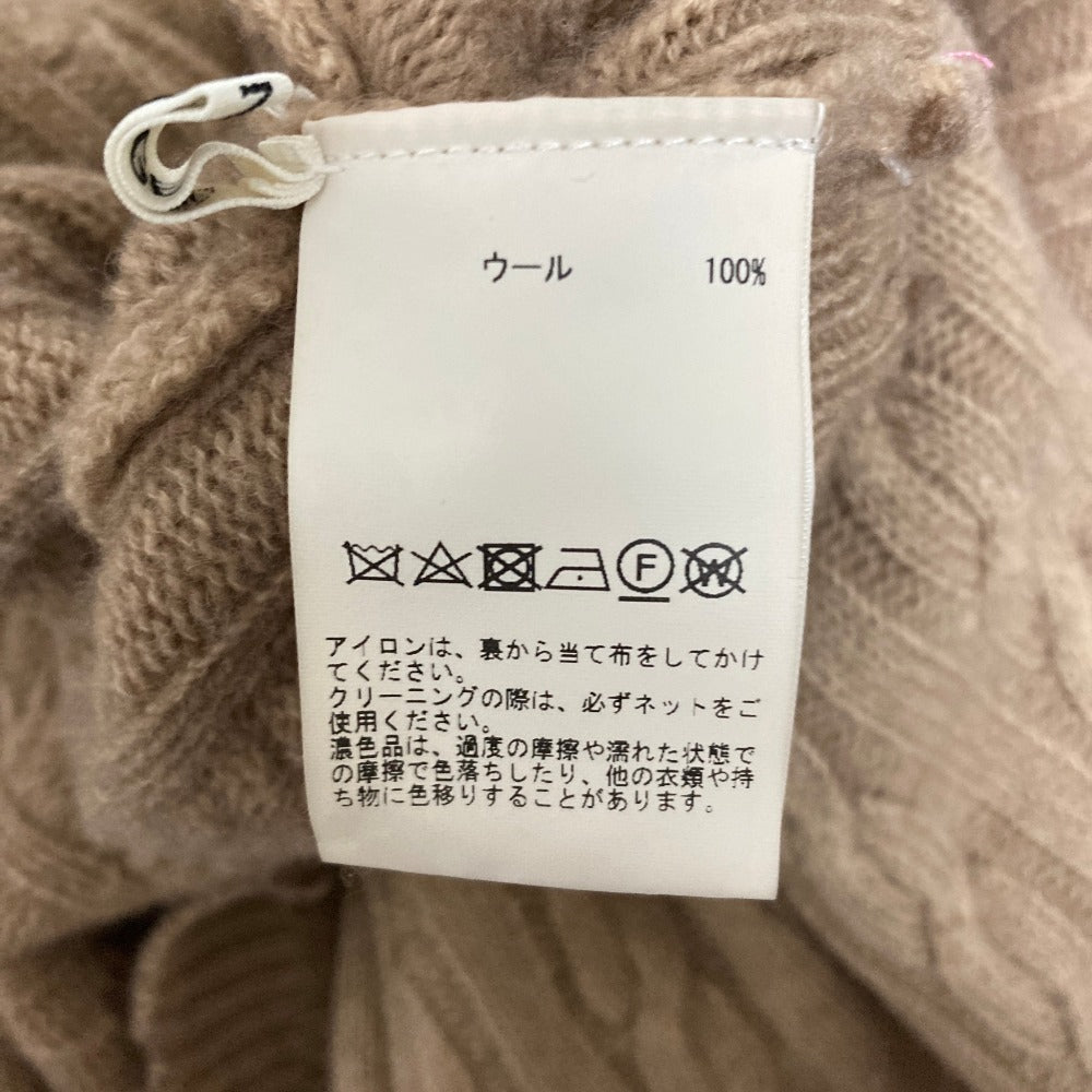 カレンテージ ウールケーブルニットカーディガン