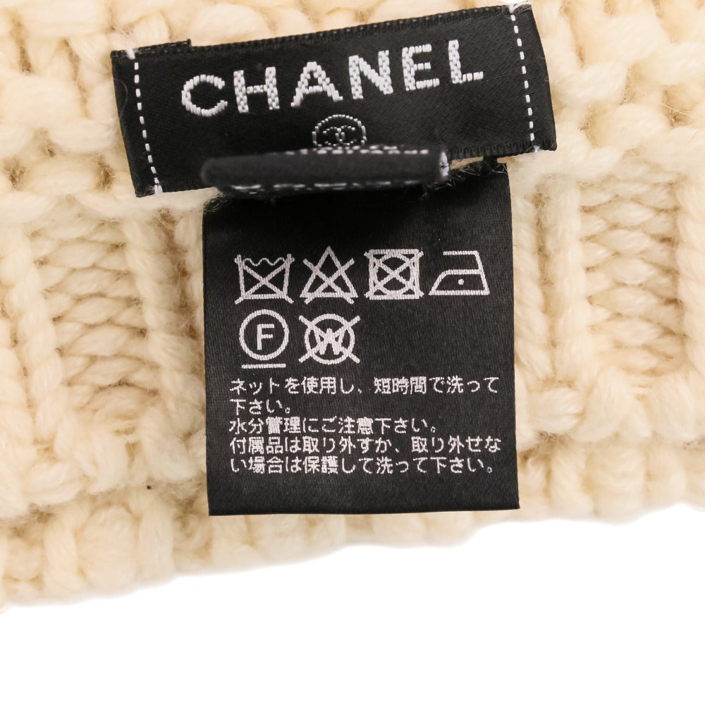 シャネル カメリア カシミヤニットキャップ