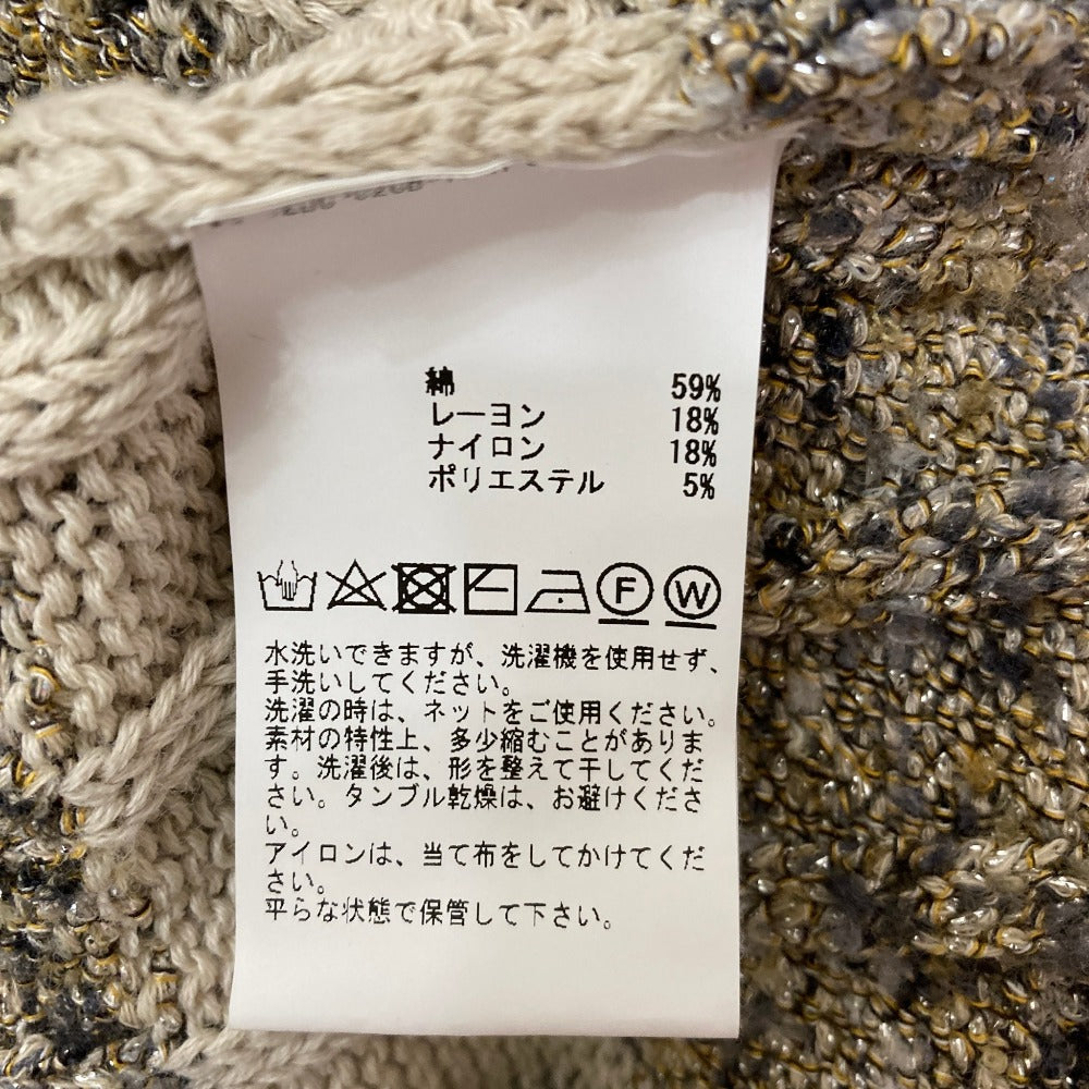 レリタージュマルティニーク ラメミックスボーダープルオーバーニット