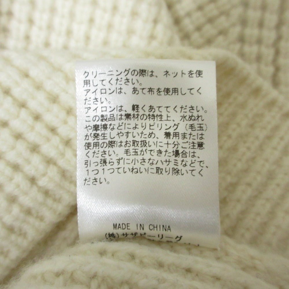 エブール ウール混クルーネックニットセーター