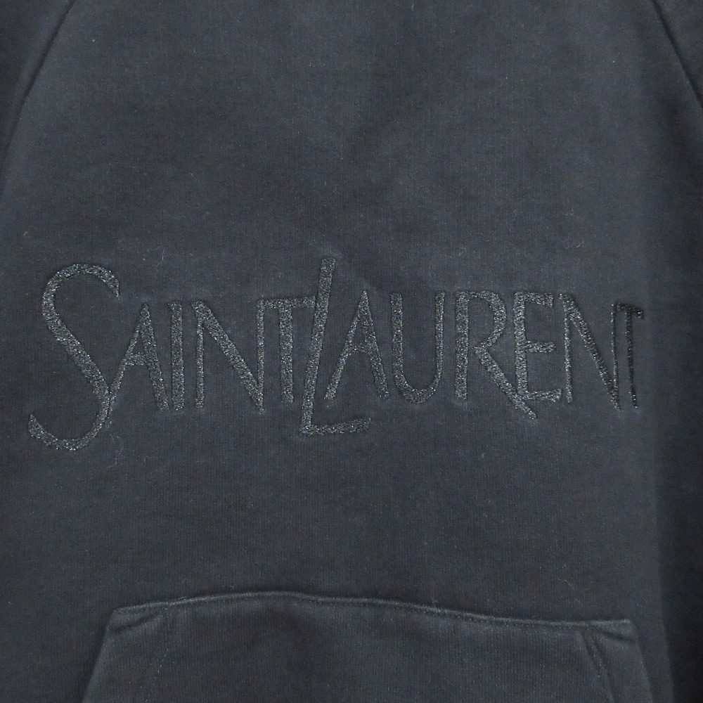 イヴサンローラン 刺繍ロゴスウェットシャツ