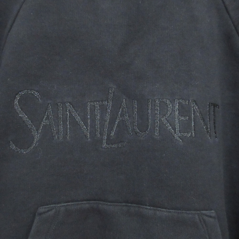 イヴサンローラン 刺繍ロゴスウェットシャツ