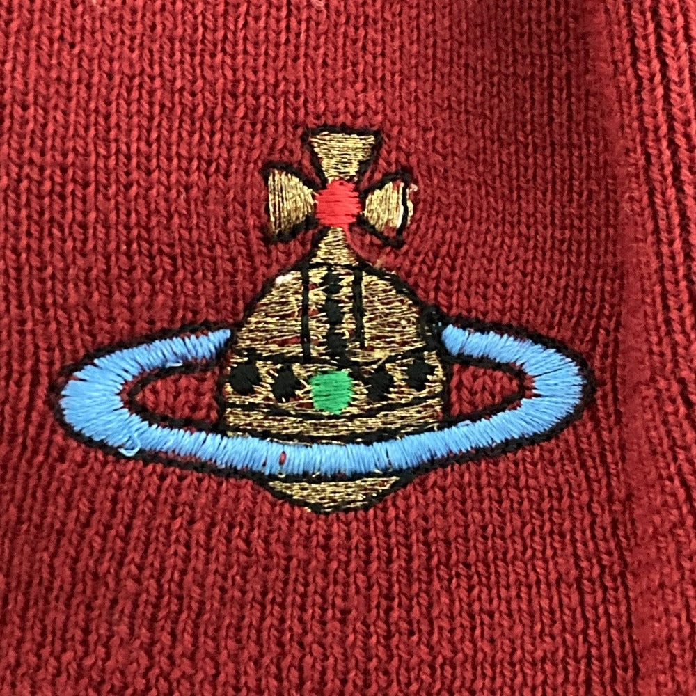 ヴィヴィアンウエストウッド オーブ刺繍タートルネックニットセーター