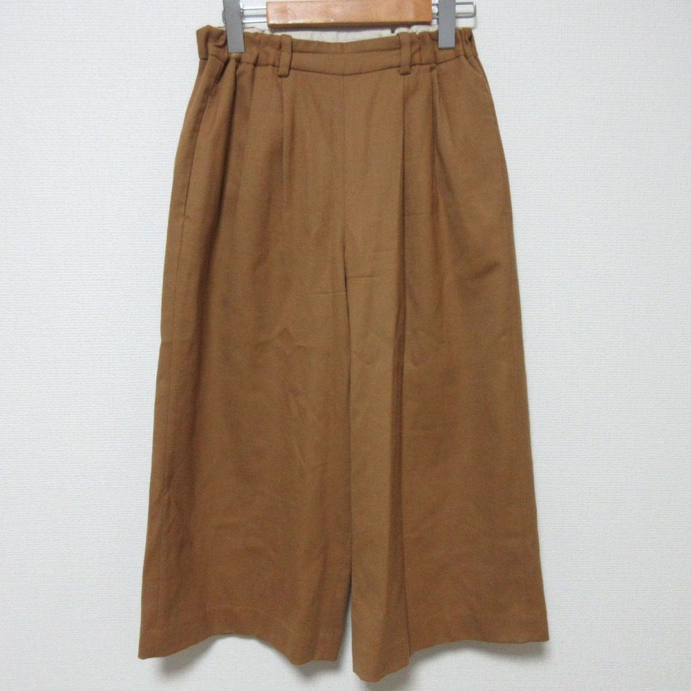 パラスパレス ウールクロップドワイドパンツ