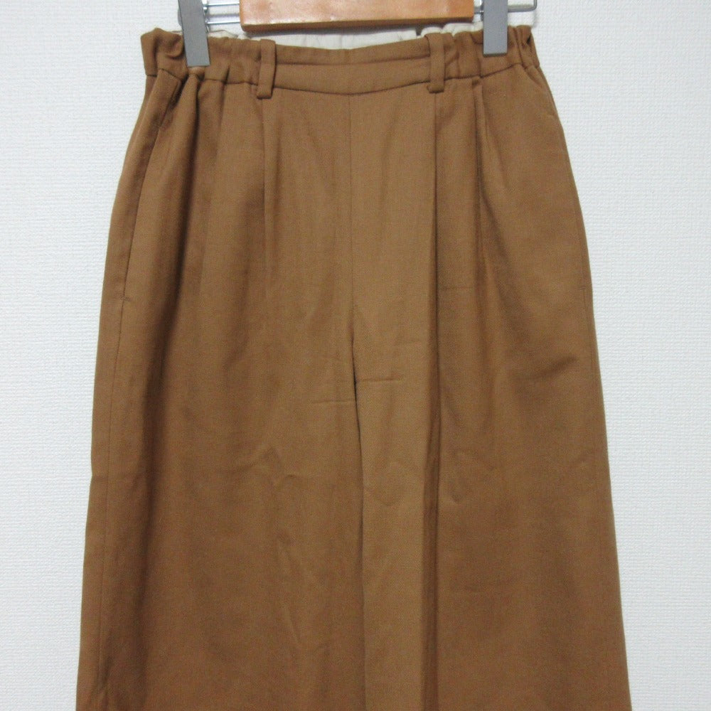 パラスパレス ウールクロップドワイドパンツ