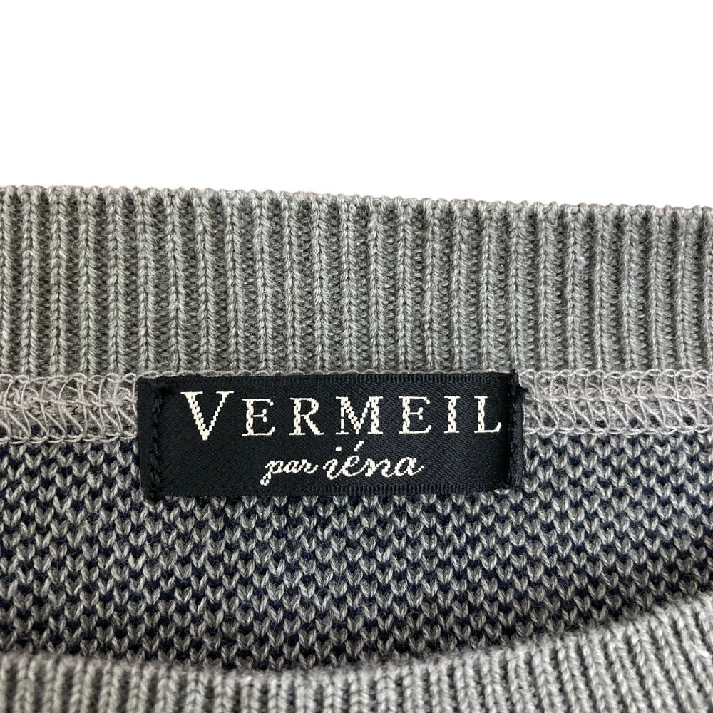 ヴェルメイユパーイエナ LOGO Knit ウールプルオーバーニット