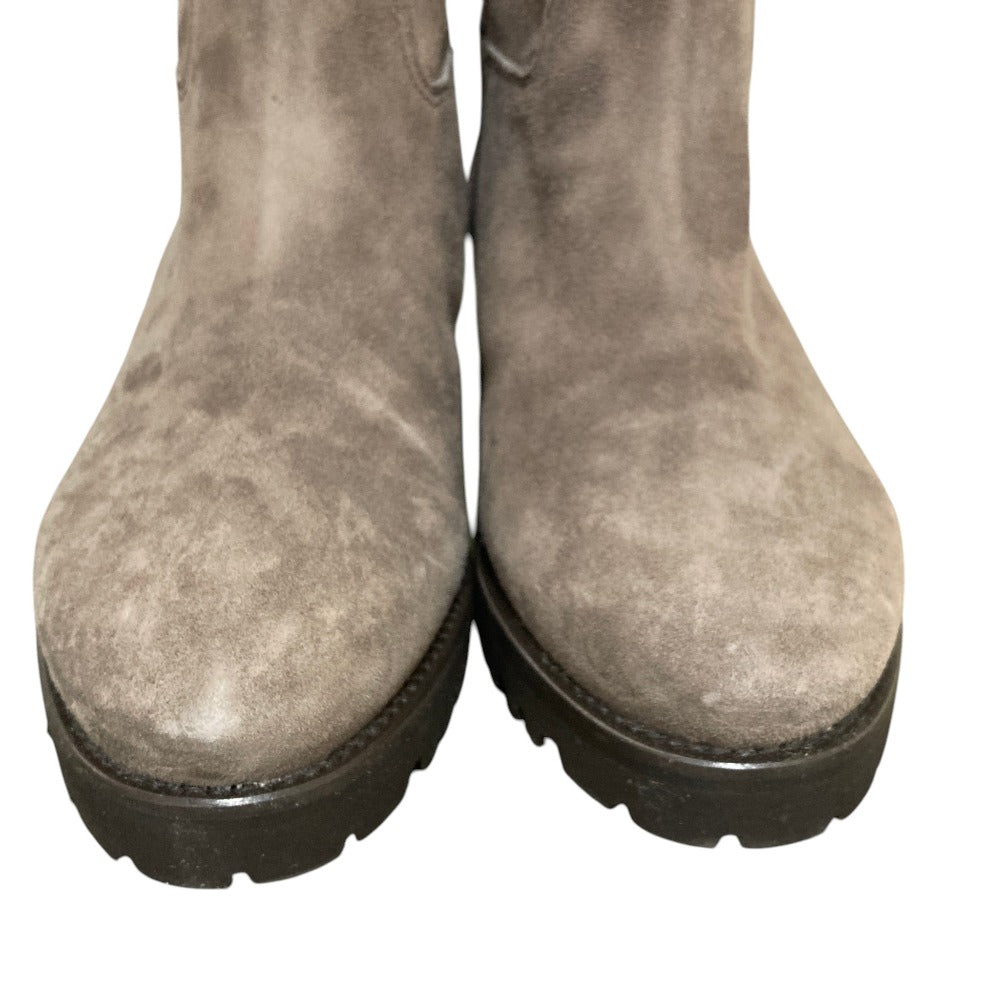 銀座かねまつ スエードショートブーツ