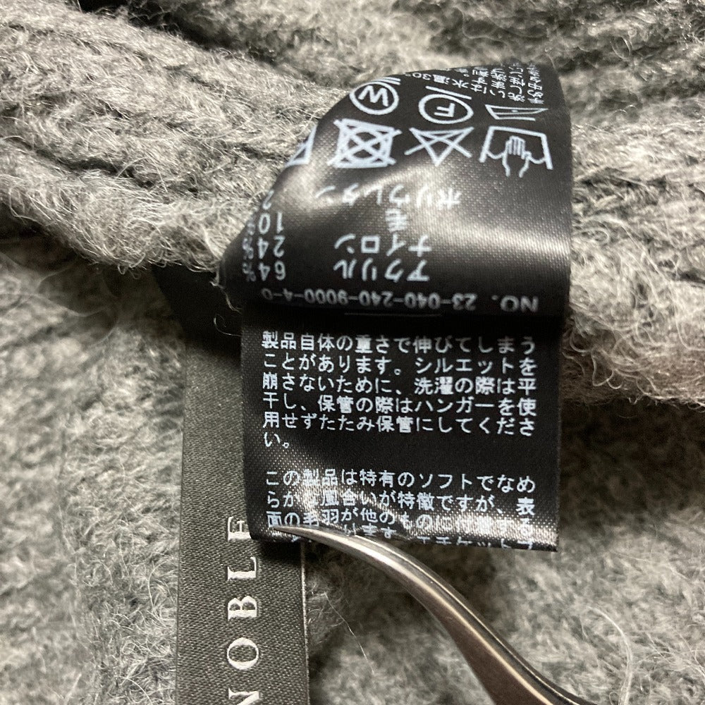 ノーブル ウール混紡オーバーサイズニットセーター