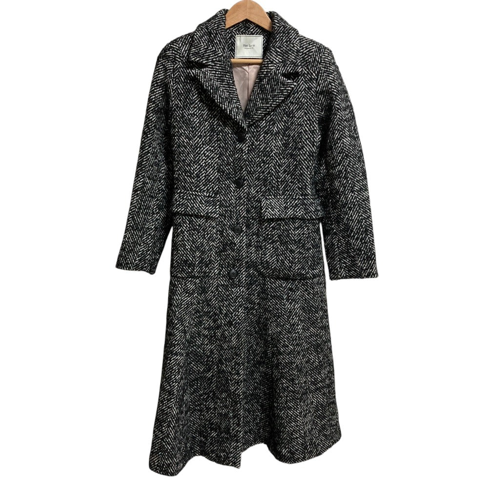 ハーリップトゥ Herringbone Wool Blend ロングコート