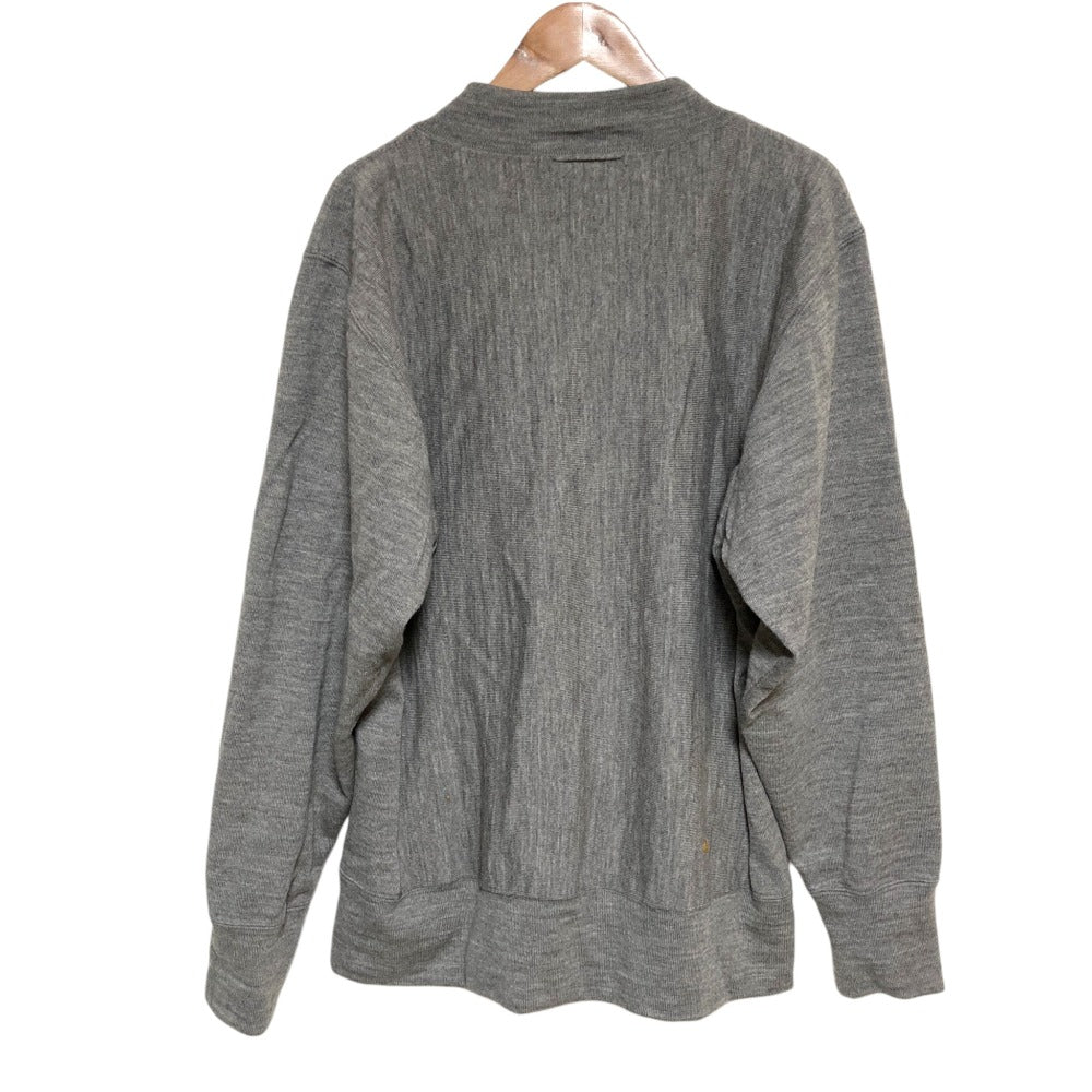 フォーティファイブアール US Moo Wool 908 Reverse Logo Stadium ウールカーディガン