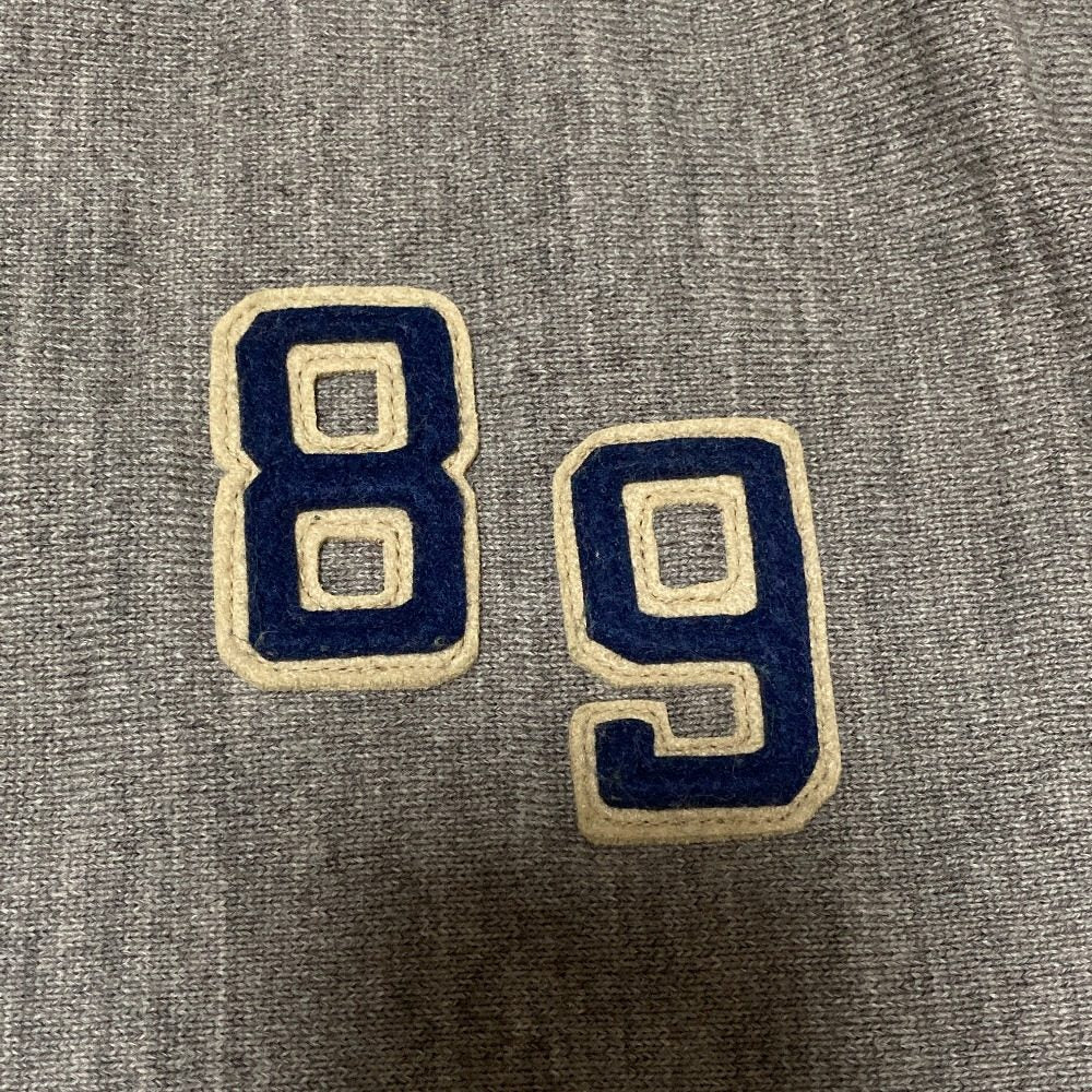 フォーティファイブアール US Moo Wool 908 Reverse Logo Stadium ウールカーディガン