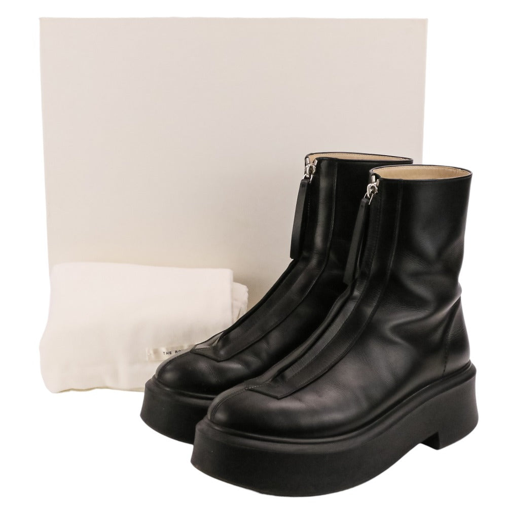 ザロウ ZIPPED BOOT I カーフスキンブーツ