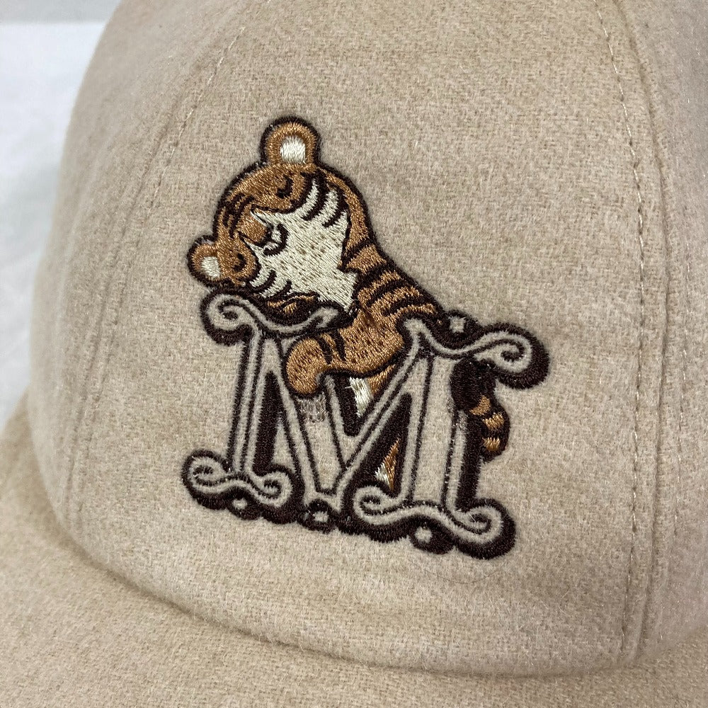 マックスマーラ ロゴ刺繍ウールキャップ