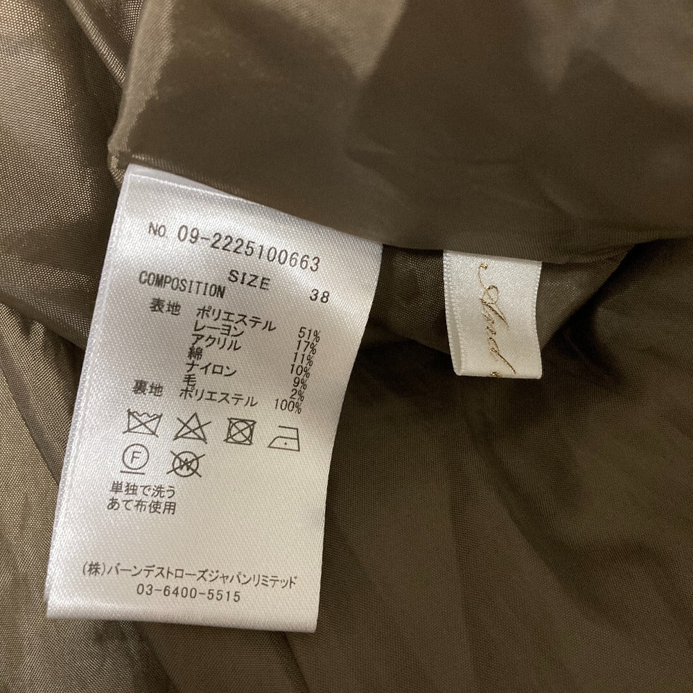 アンドクチュール ヘリンボーンノースリーブワンピース
