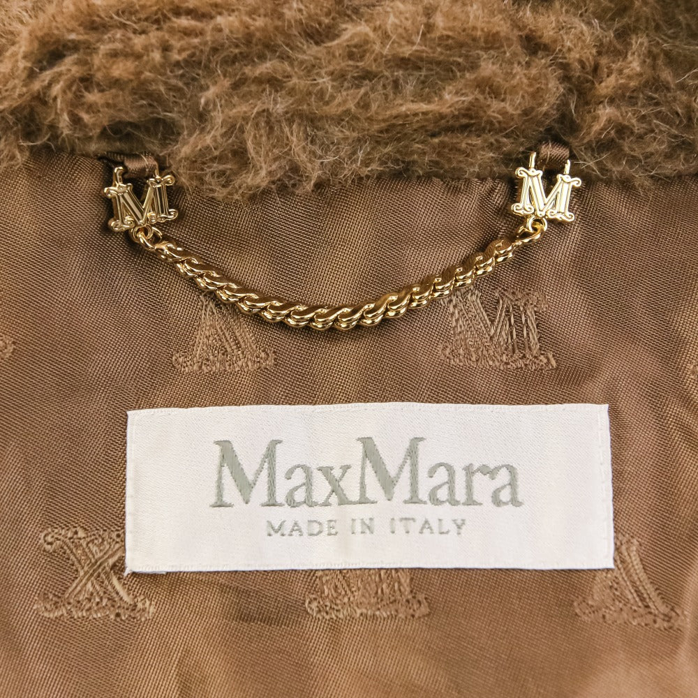 マックスマーラ TEBE テディ ショート ケープ アルパカ カシミヤ シルク ケープコート