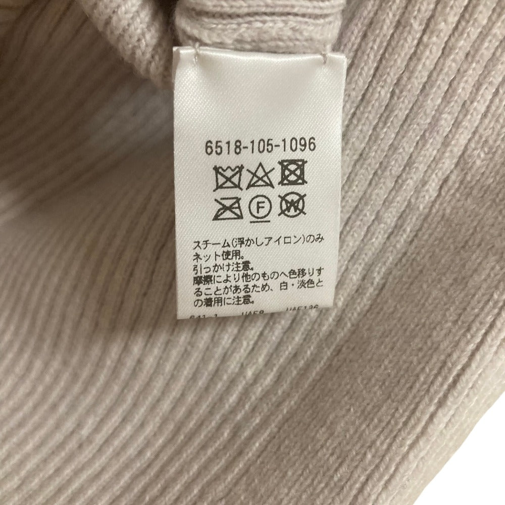 ドゥロワー カシミヤブレンドハーフスリーブリブニットセーター