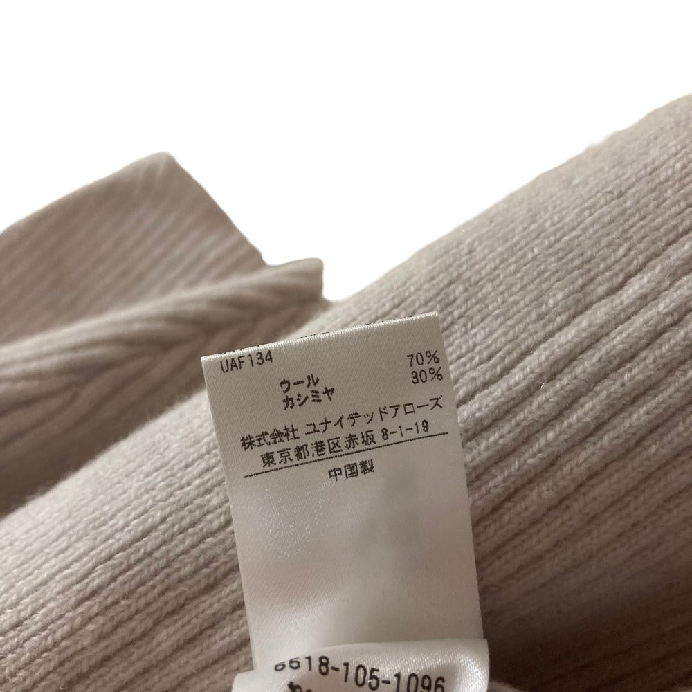 ドゥロワー カシミヤブレンドハーフスリーブリブニットセーター
