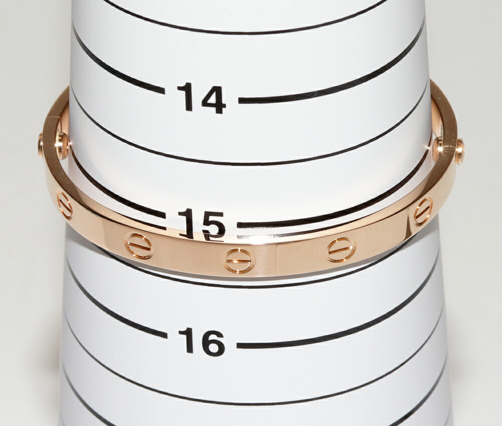 カルティエ K18PG ラブ ブレスレット サイズ16