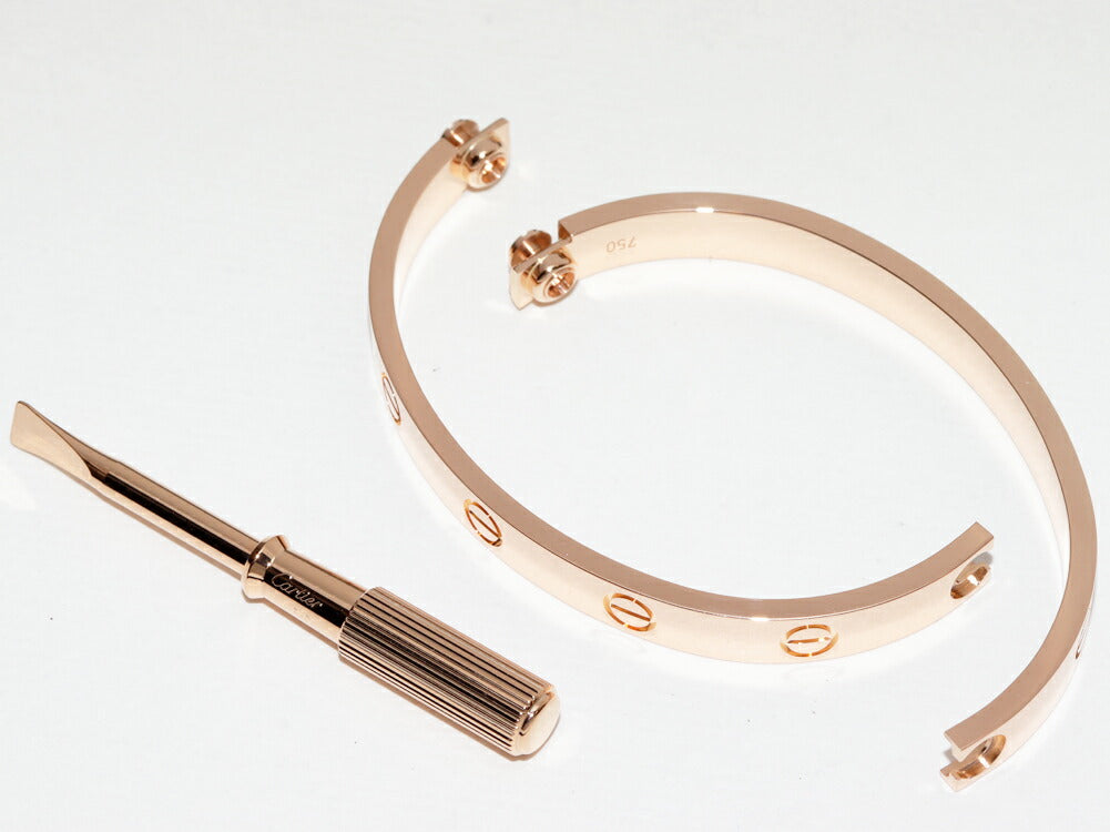 カルティエ K18PG ラブ ブレスレット サイズ16