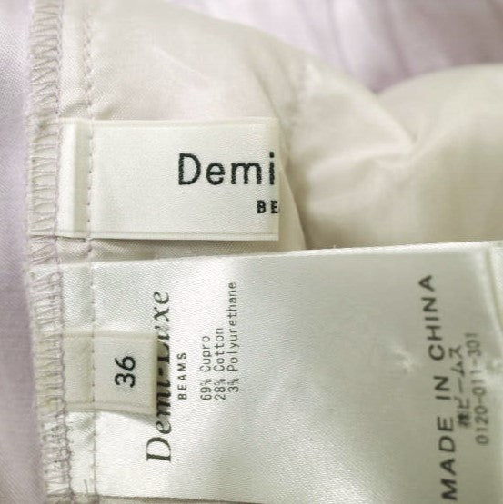 Demi-Luxe BEAMS キュプラ コットン パンツ
