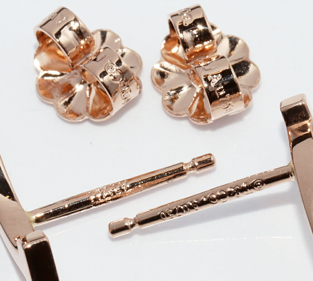 ティファニー Tスマイル K18PGピアス