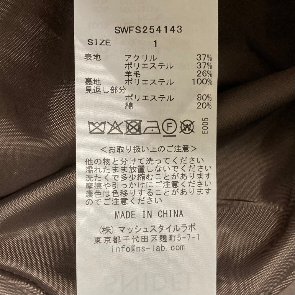スナイデル ツイードチェックミニスカート