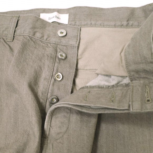 アーニーパロ COLOR DENIM コットン スラックス